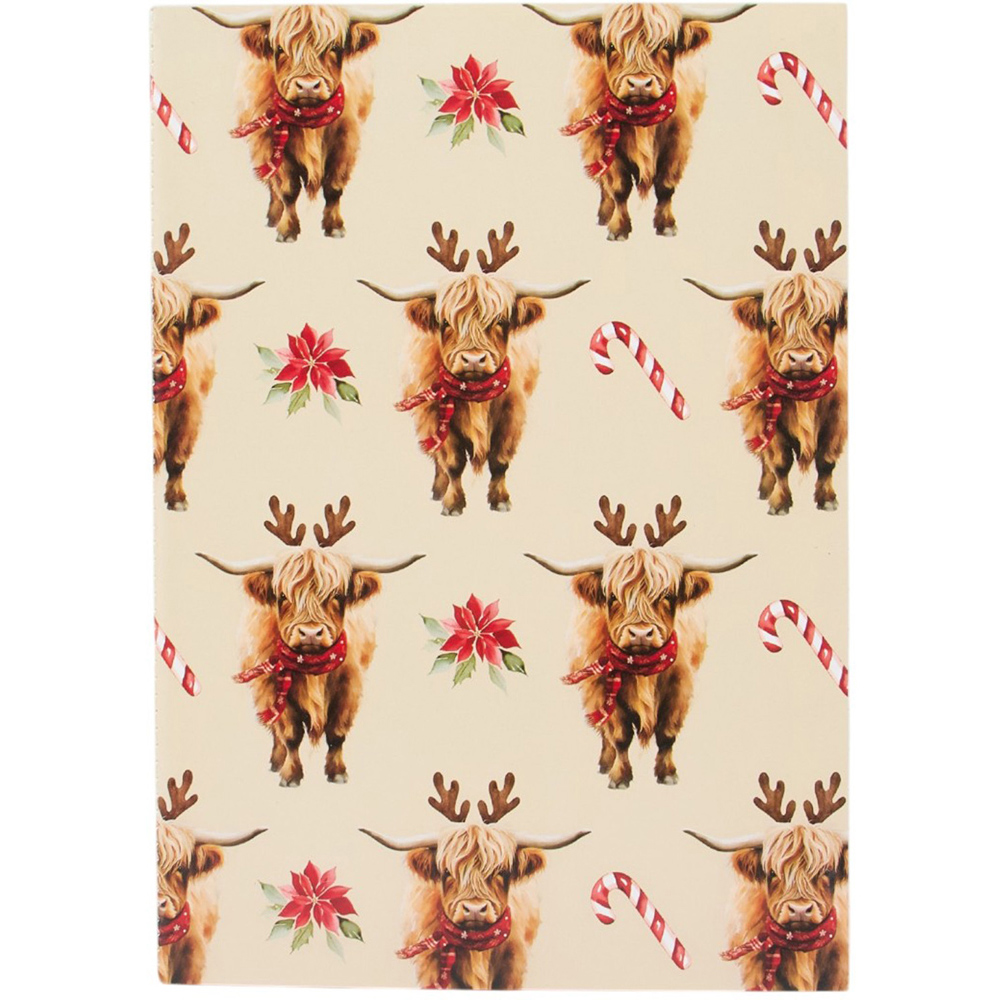 Pack of 3 Christmas Highland Cow Notebooks Image 6