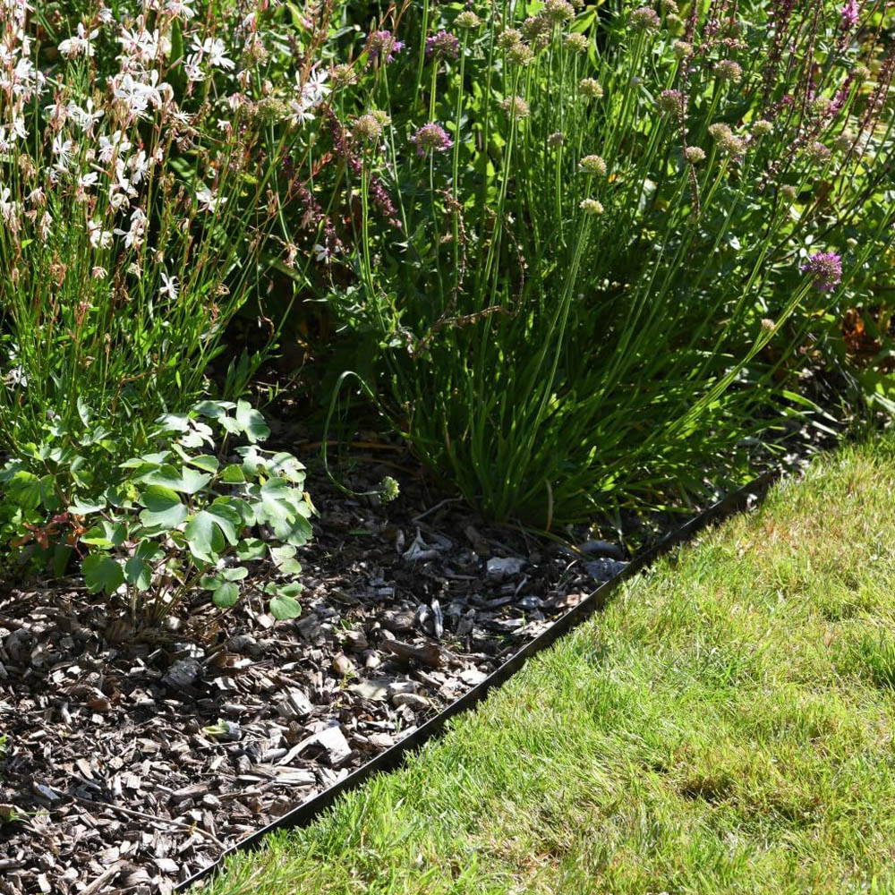 Garden Gear Black Metal Border Edging 4 Pack Image 2