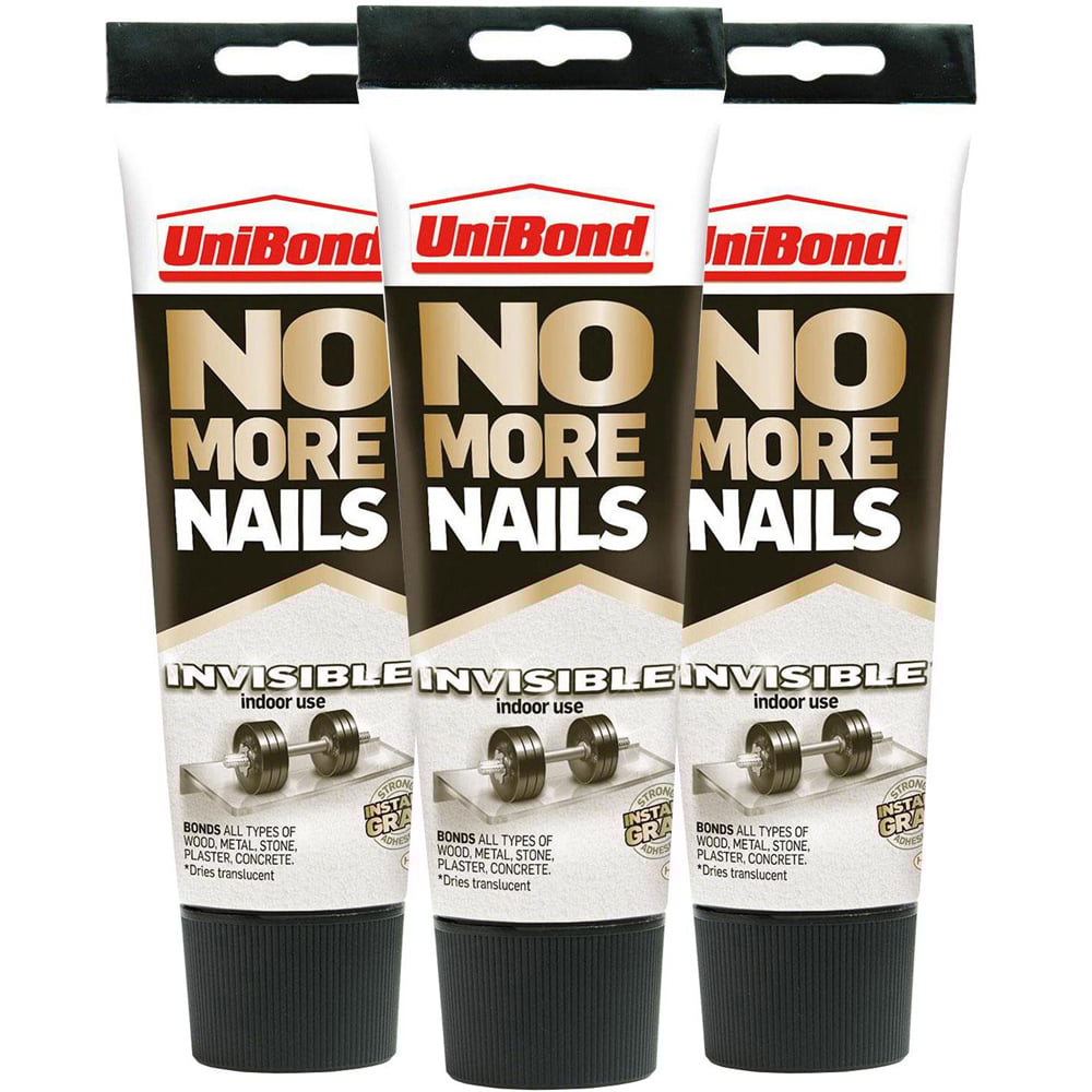 UniBond All Surface Heavy Duty Glue Tube 184g 3 Pack Image 1