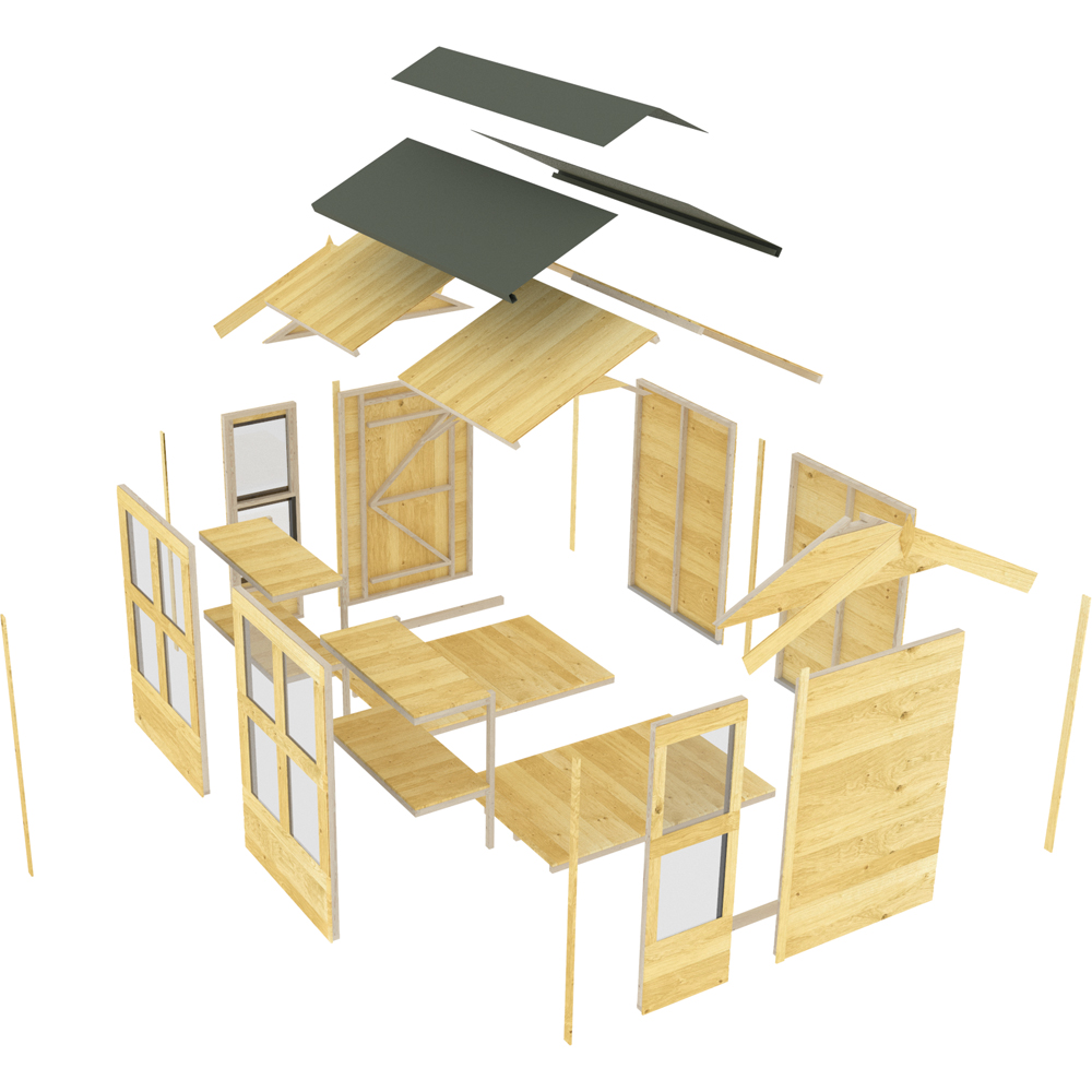 DIY Sheds 6 x 18ft Tongue and Groove Timber Apex Potting Shed Image 3