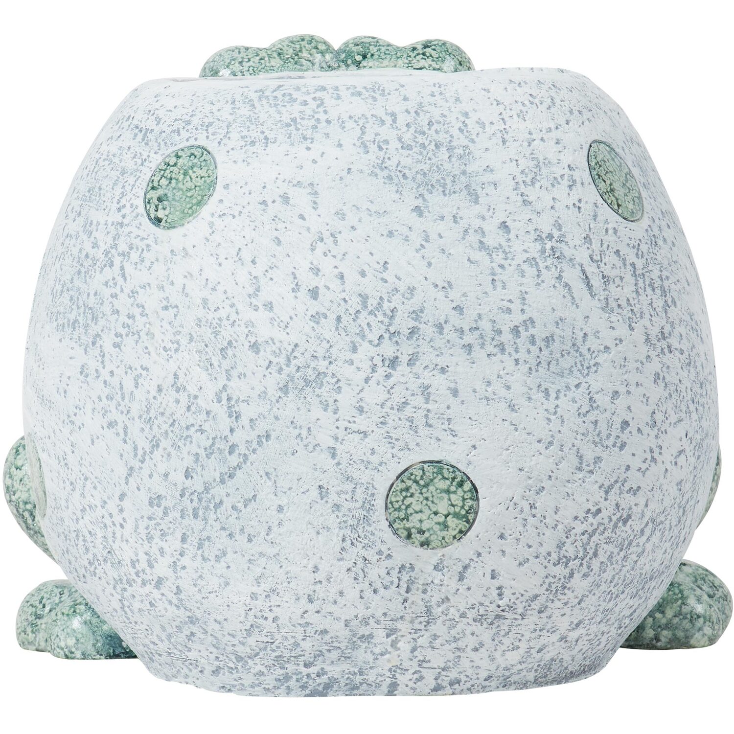 Green Frog Cement Indoor Plant Pot 22.5cm | Homebase