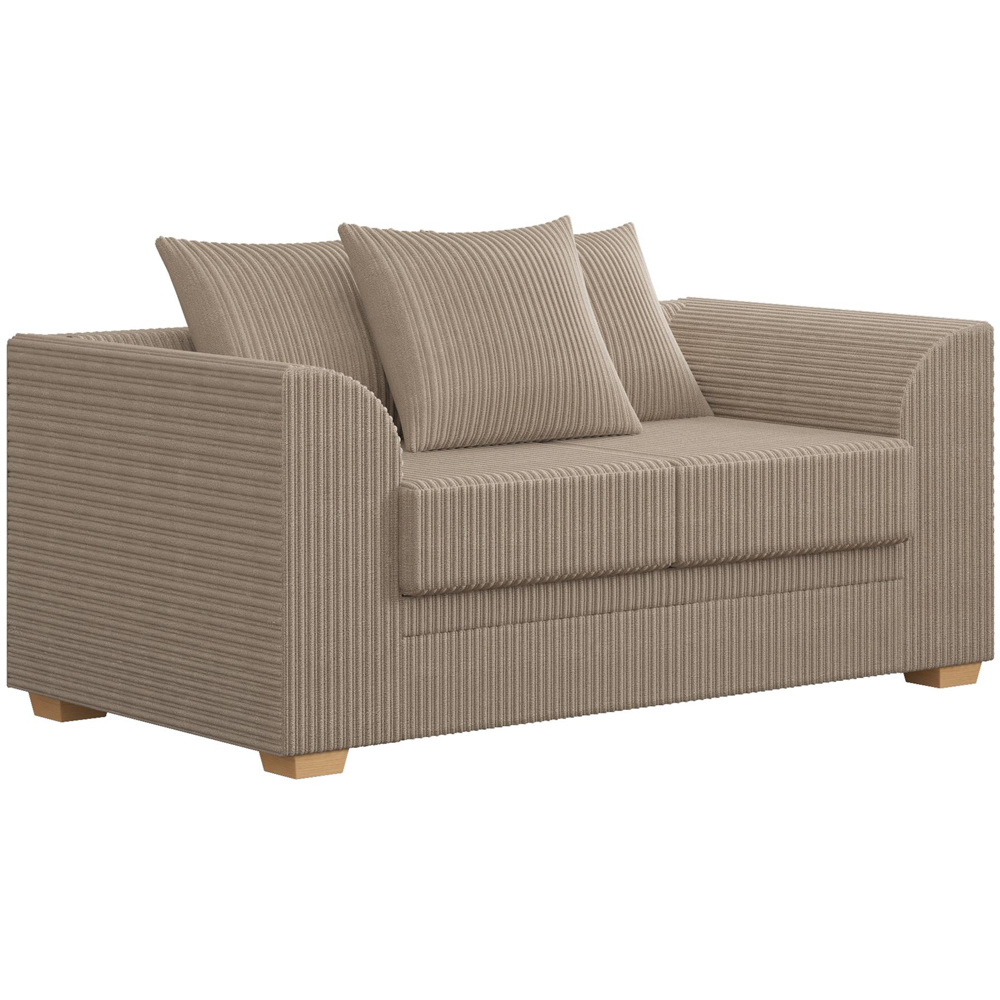 Modo 5 Seater Sable Jumbo Cord Scatter Back Sofa Set Image 3