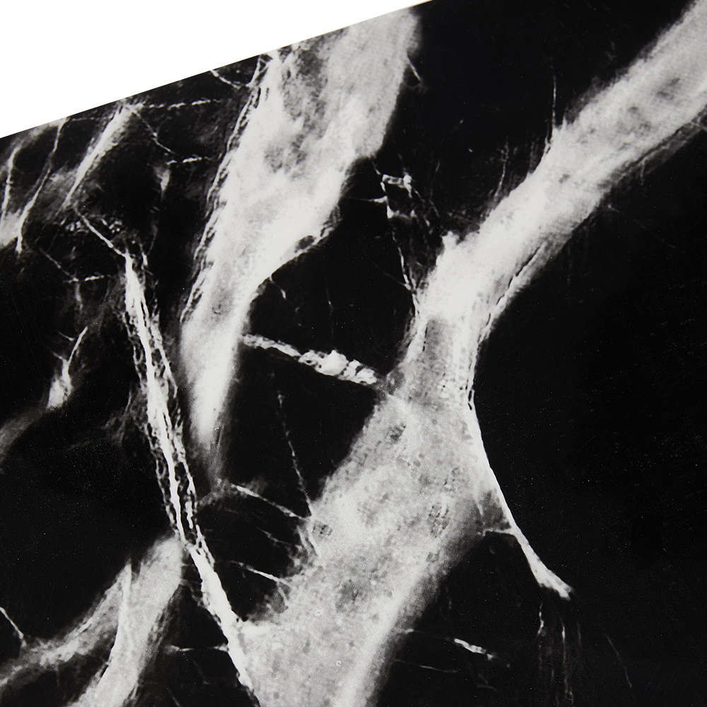 Living and Home Marble Patterned Black and White PVC Self Adhesive Wall Sticker 10 Pack Image 8