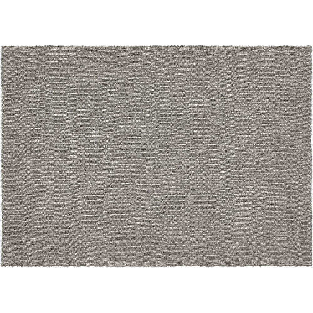 Hug Rug Warm Grey Plain Woven Rug 120 x 170cm Image 1