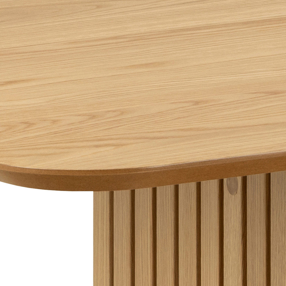 Florence Christo Rectangular 8 Seater Dining Table Oak Image 4