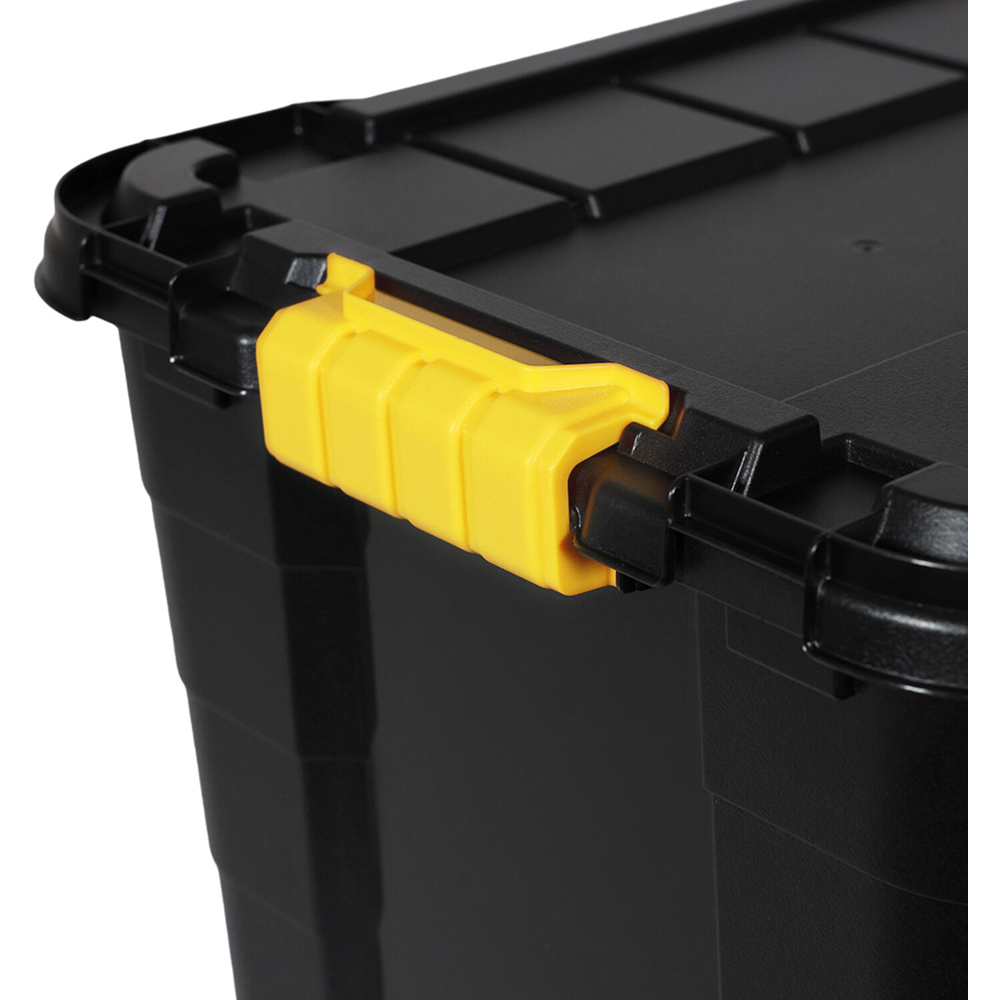Flip and Store Box with Lid Black 60l Image 6