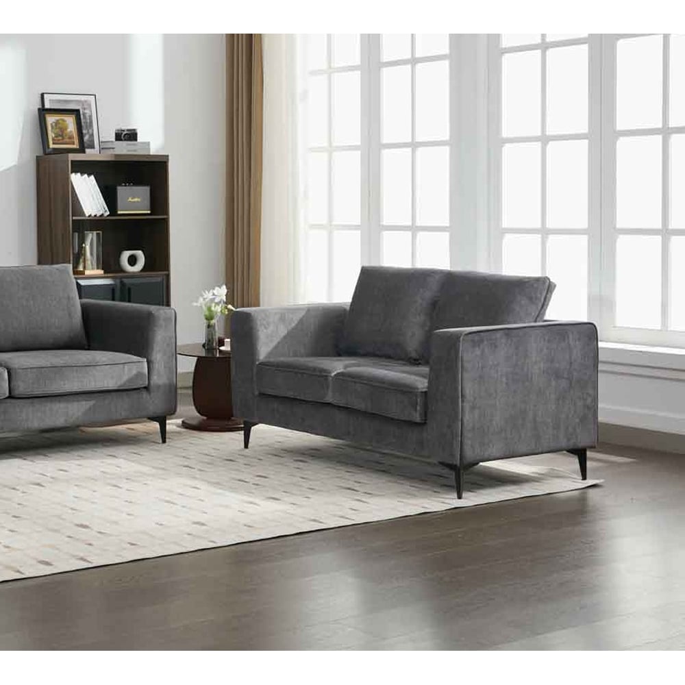 Brooklyn 2 Seater Graphite Grey Sofa Image 6