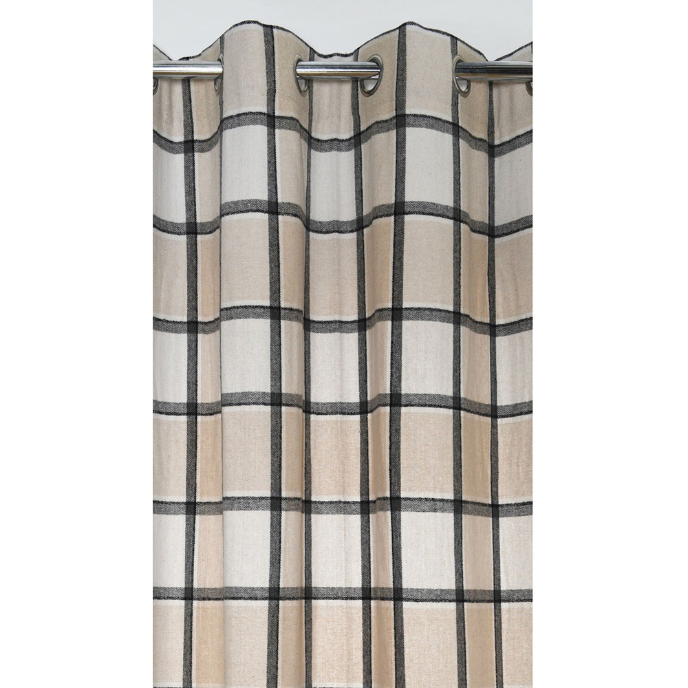 Highland Check Single Panel - Natural Image 3