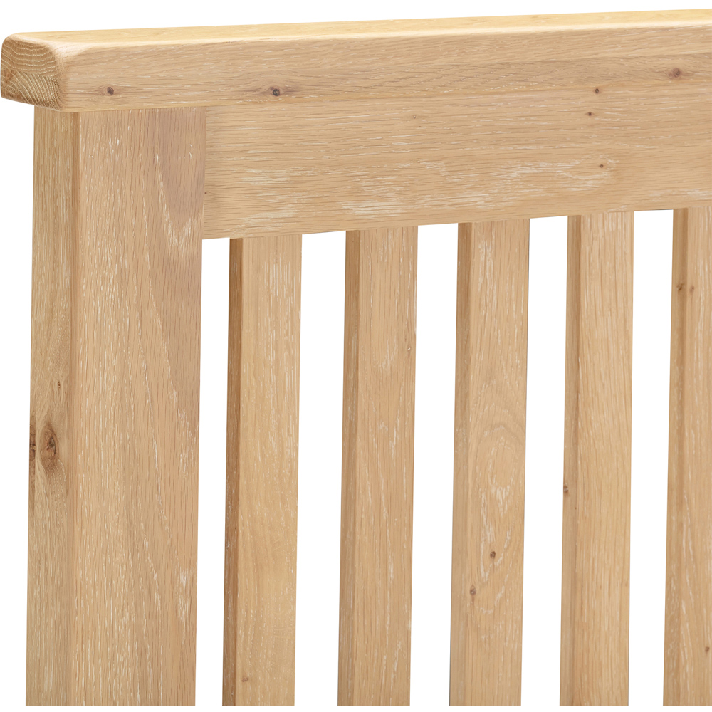 Seconique Windsor Double Natural Oak Low End Bed Frame Image 6