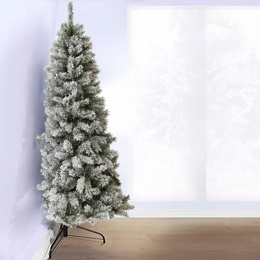 wilko Snow Flocked Half Artificial Christmas Tree 7ft Image 7