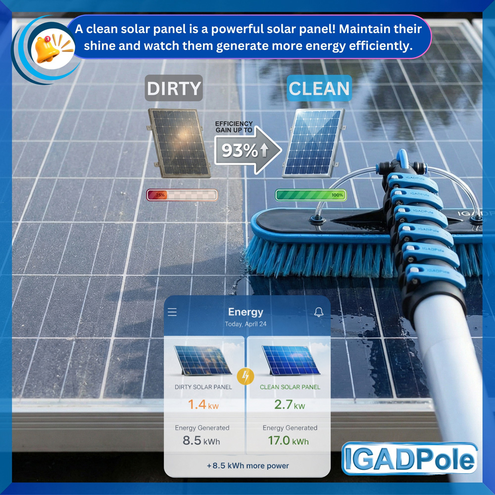 IGAD Pole Water-Fed Extension Pole Cleaning Kit with Duster and Soap Dispenser 5m Image 4