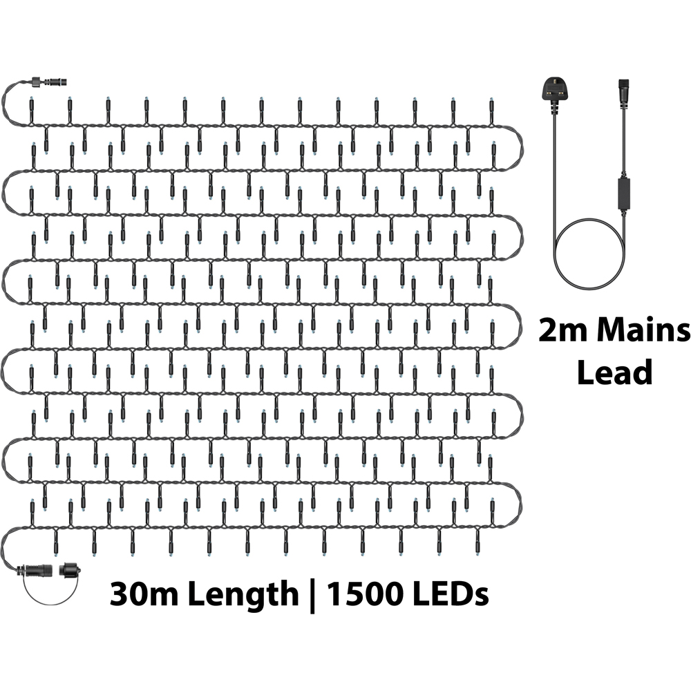 Eagle Connect 1500 Gold LED Black Cluster Light 30m Image 9