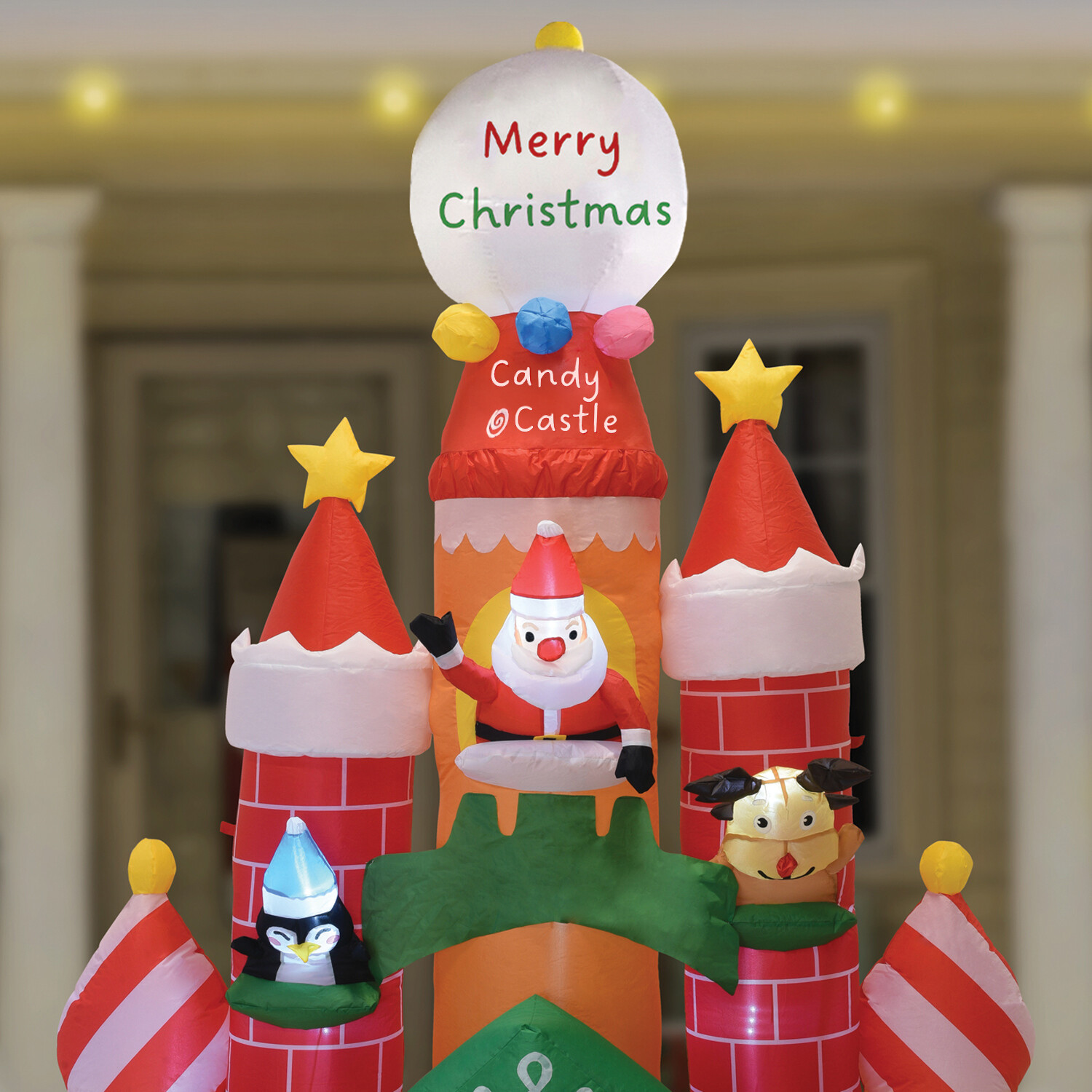 Christmas Inflatable Castle Multicolour Image 3