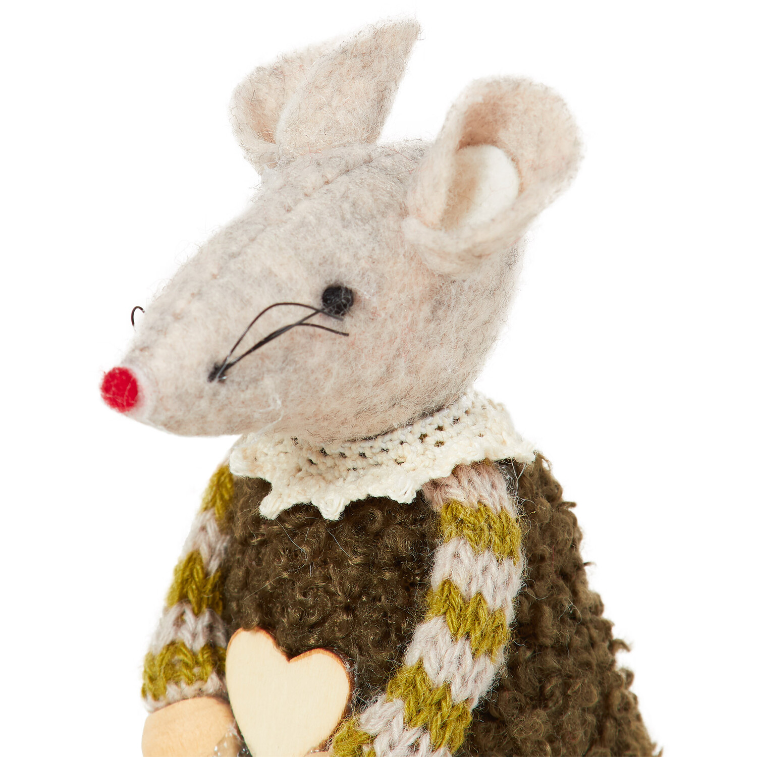 Hanging Heart Mouse Christmas Decoration Image 2