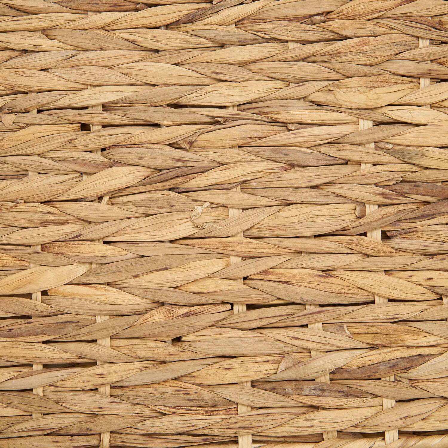 Pack of 2 Rectangular Water Hyacinth Placemats - Brown Image 3