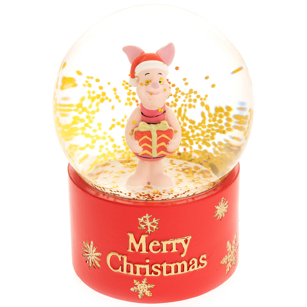 Disney Merry Christmas Piglet Snow Globe Image 3