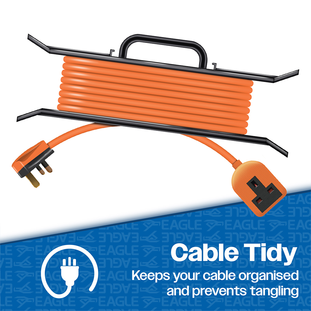 Eagle 1-Gang 13A H Frame Extension Cable 15m Image 2
