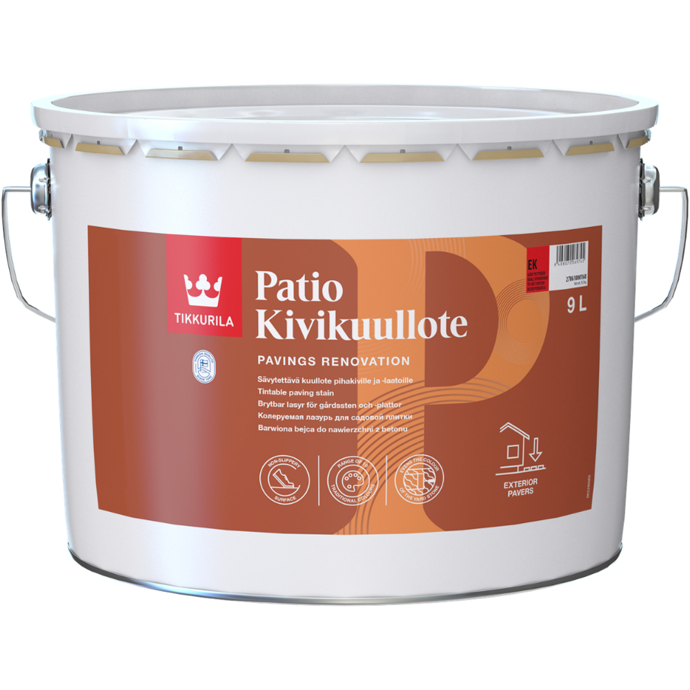 Tikkurila Patio Kivikuullote EK06 Patio Paving Stain 10L Image 2