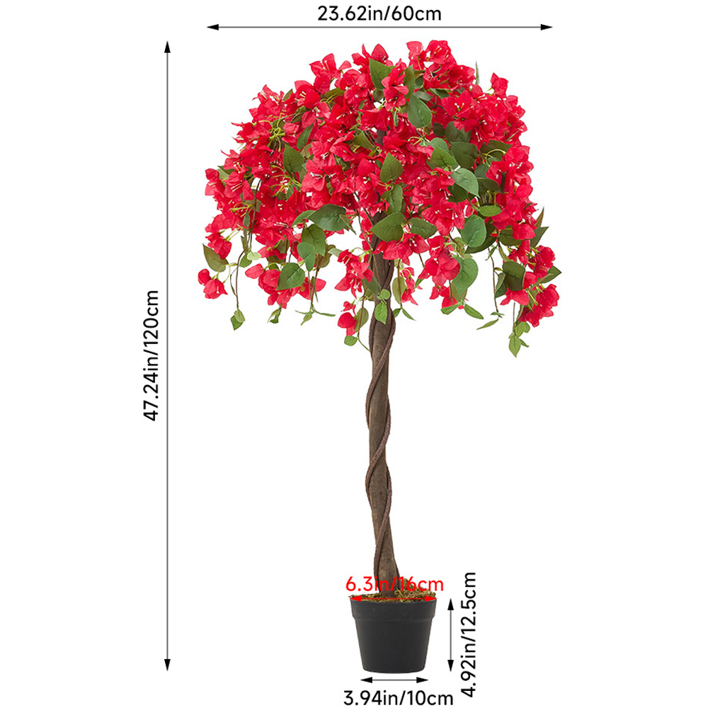 Living and Home Bougainvillea Artificial Tree Decoration 120cm Image 8