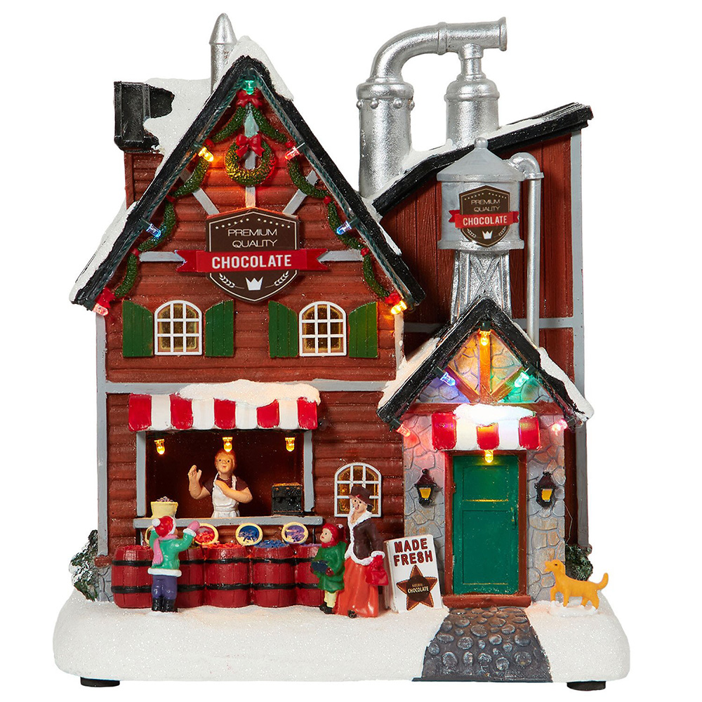 Christmas LED Chocolate Factory - Brown Image 3