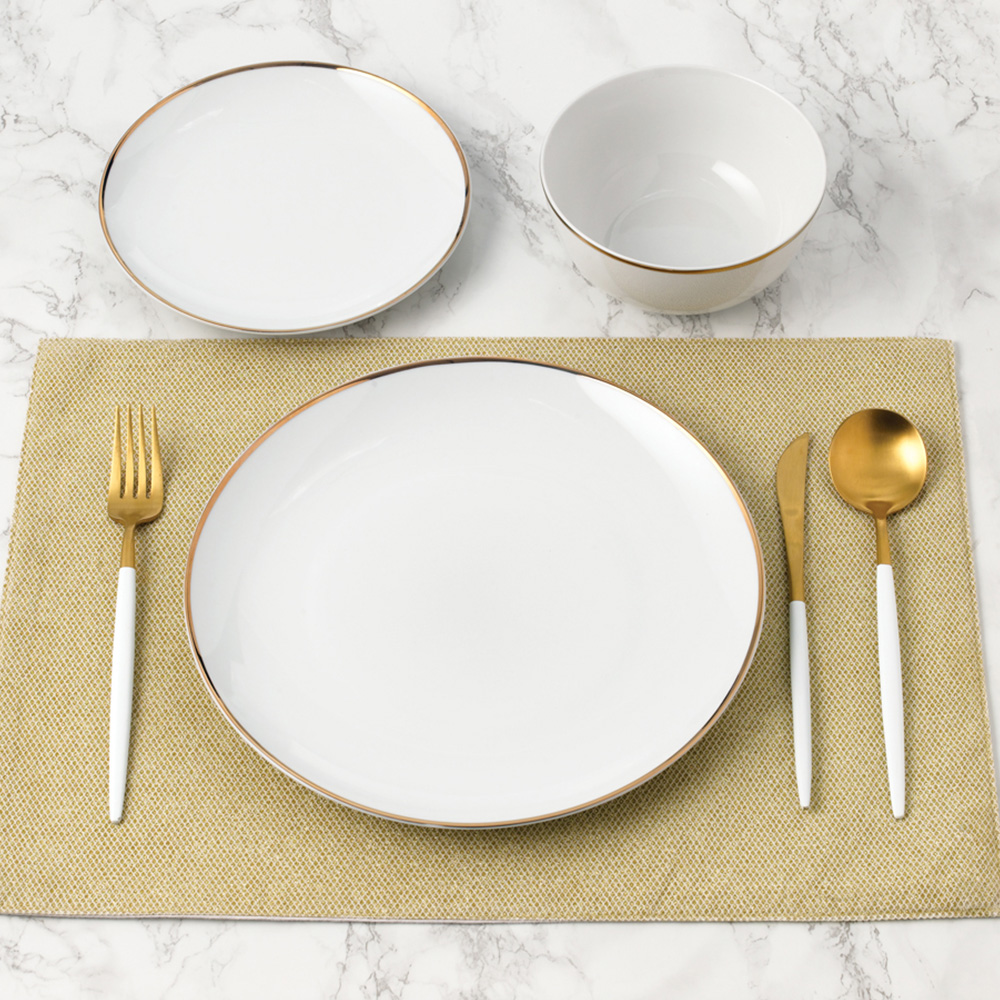 Waterside Gold Line Porcelain 12 Piece Dinner Set Image 4