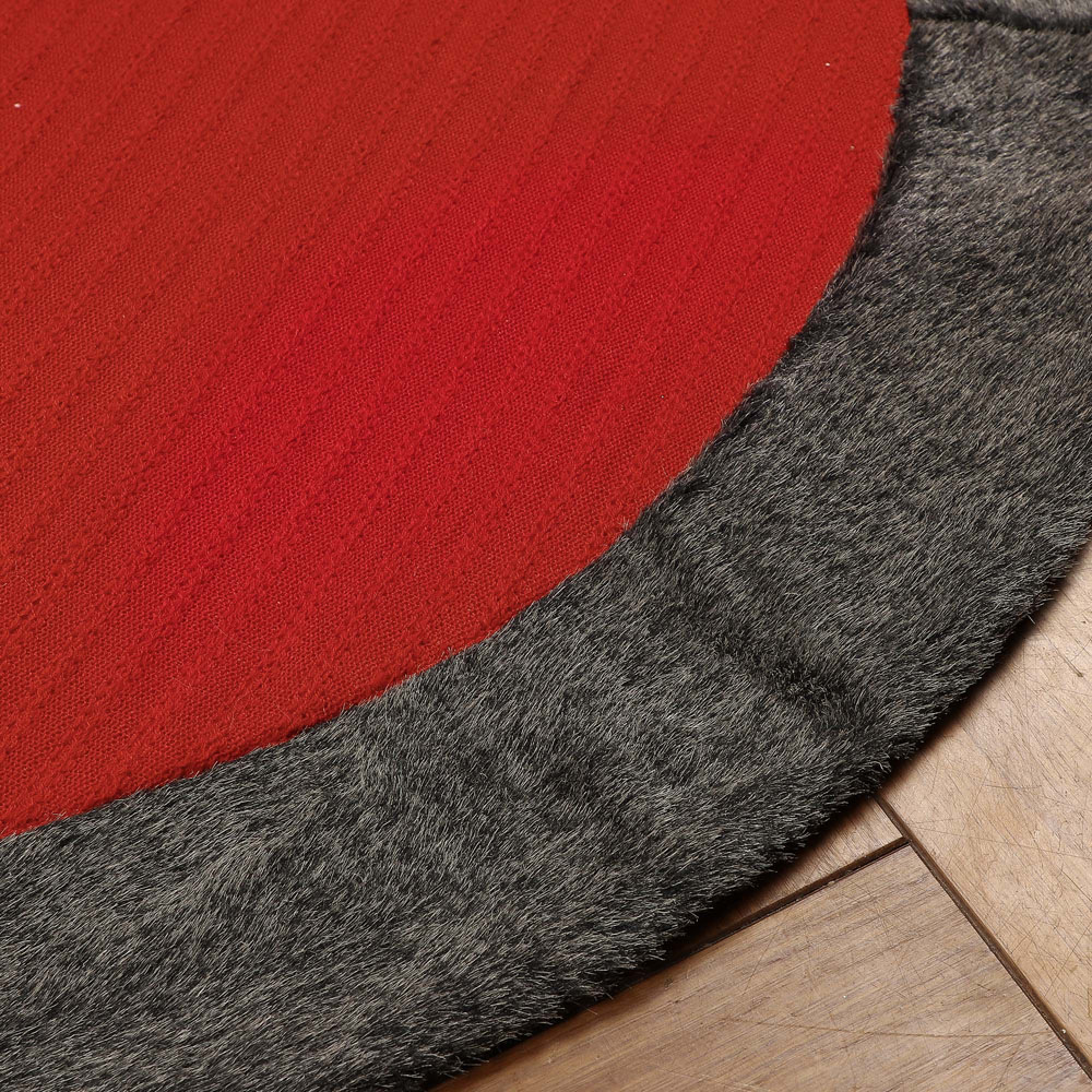 Dibor Red Nordic Christmas Tree Skirt 90cm Image 4