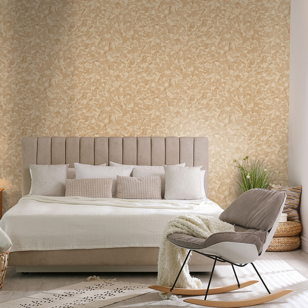 Erismann Crushed Silk Effect Contemporary Gold Wallpaper Image 3