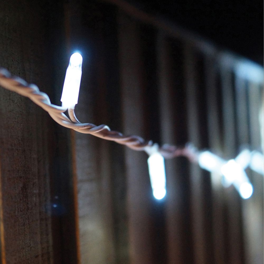 Eagle Connect Cool White LED White String Light 100m Image 3