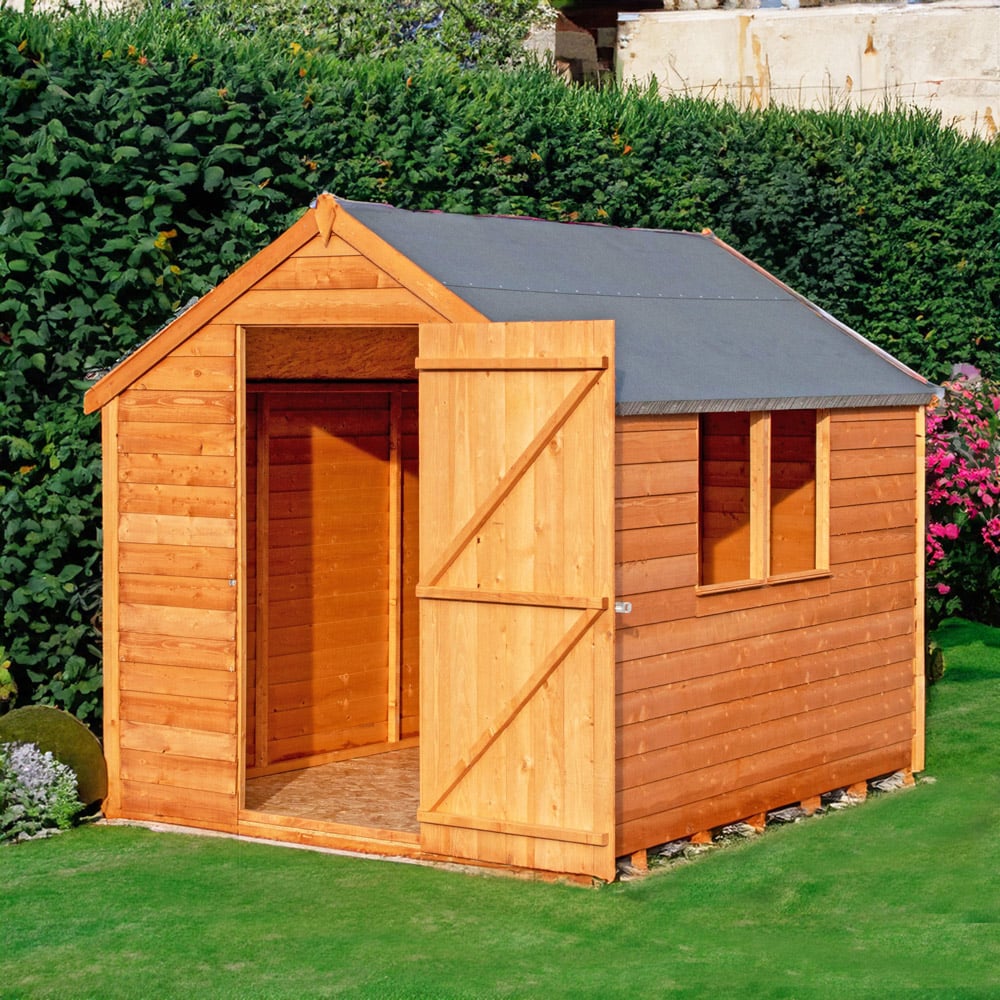 Shire 8 x 6ft Dip Treated Overlap Shed with Window Image 2