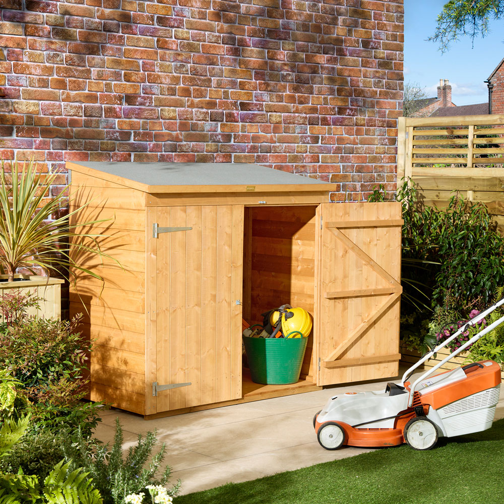 Rowlinson Shiplap 5 x 3ft Mower Garden Storage Shed Image 4