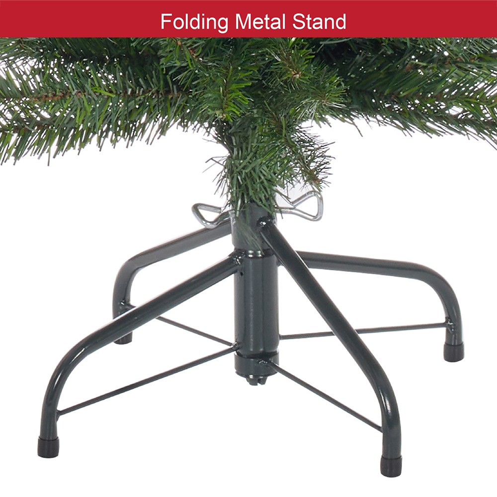 The Christmas Workshop Green Slim Line Christmas Tree 6ft Image 4