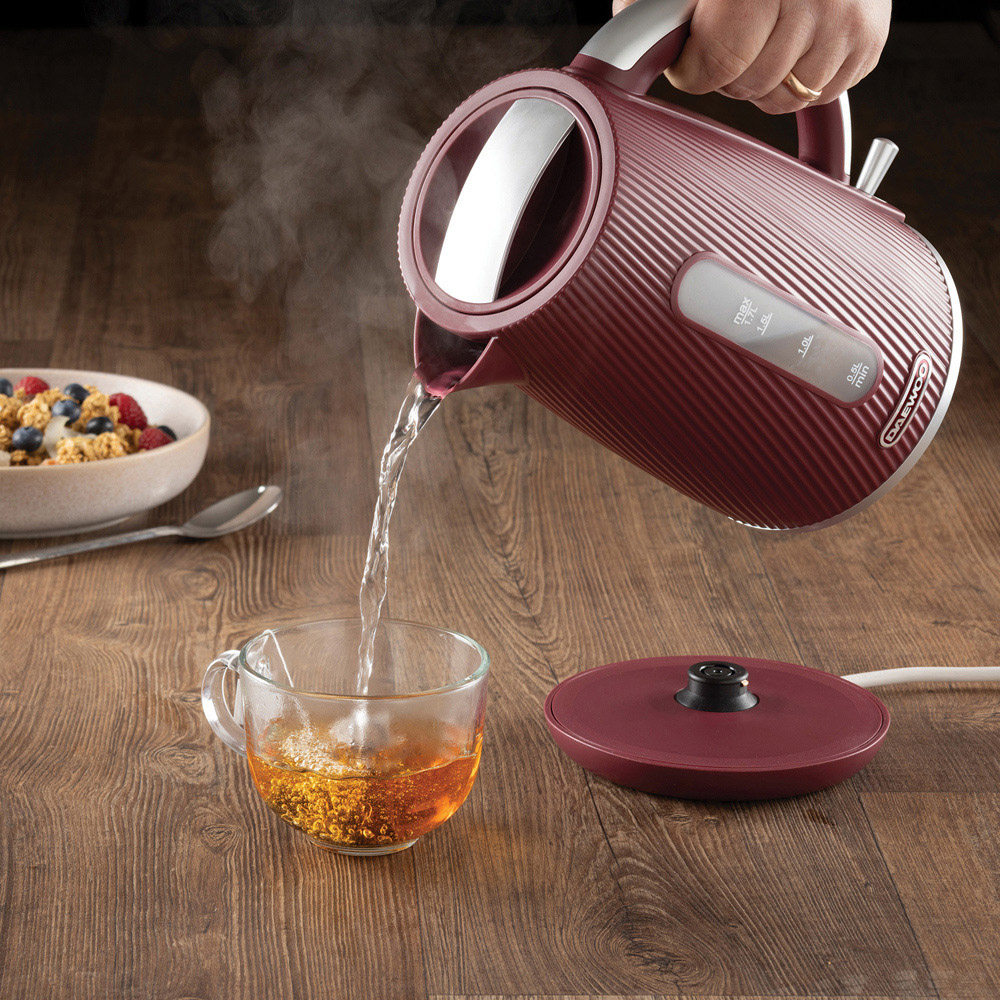 Daewoo SDA2775 Cascade 1.7L Ruby Textured Design Kettle Image 3
