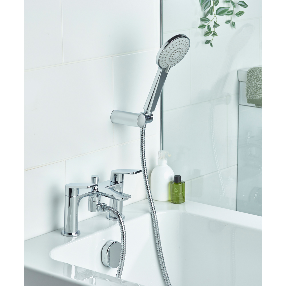 Bristan Frammento Chrome Bath Shower Mixer Tap with Handset Image 6