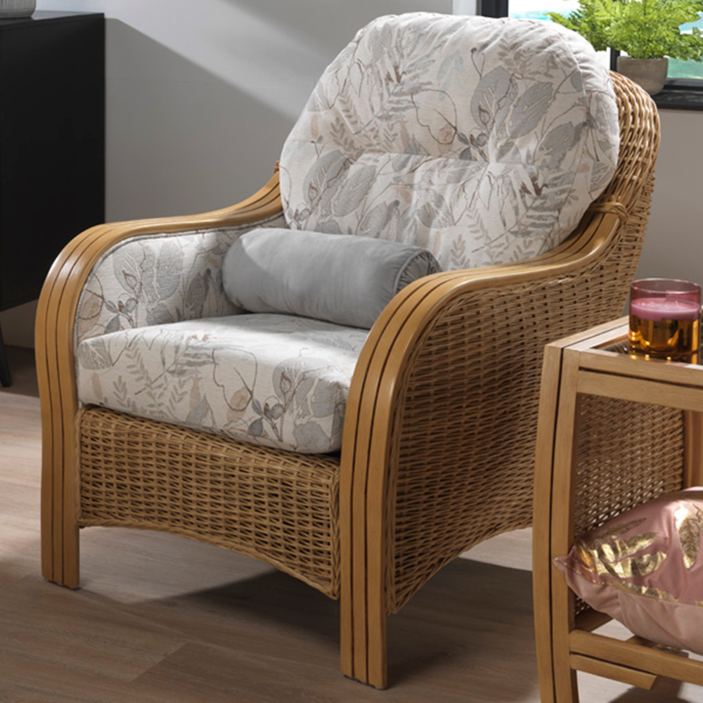 Desser Centurion Leafy Natural Rattan Armchair Image 1
