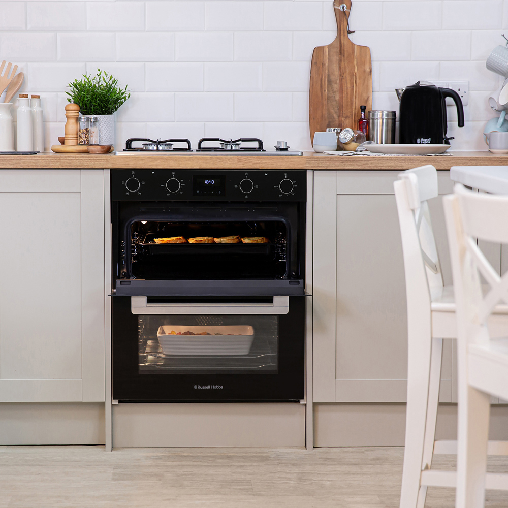 Russell Hobbs RH72DEO1001B/02 Black 92L Built-In 72cm High Double Oven Image 6