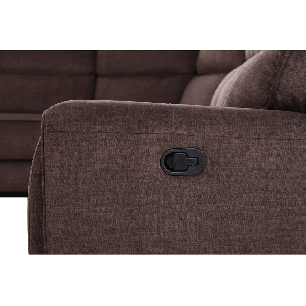 Cancun 5 Seater Brown Corner Sofa Image 7