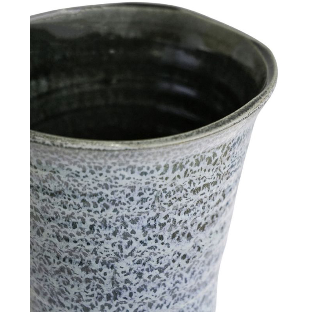 Ivyline Vallo Blue Reactive Glaze Tapered Planter 29.5cm Image 2