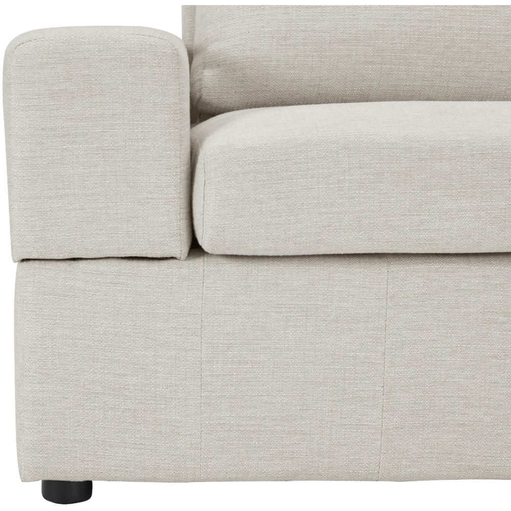 Home Detail Celestia 4 Seater Light Grey Fabric Corner Sofa Image 5