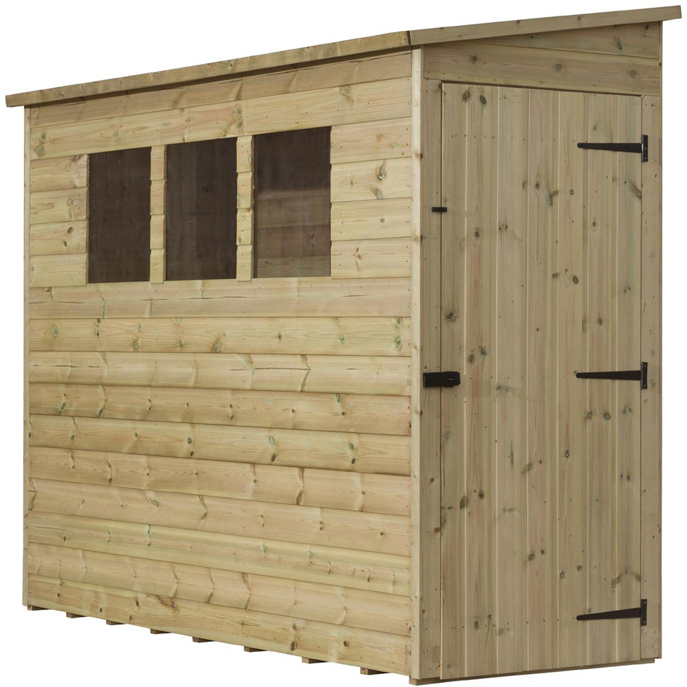 Empire Sheds 2800 6 x 3ft Tongue and Groove Wooden Pent Garden Shed Image 1