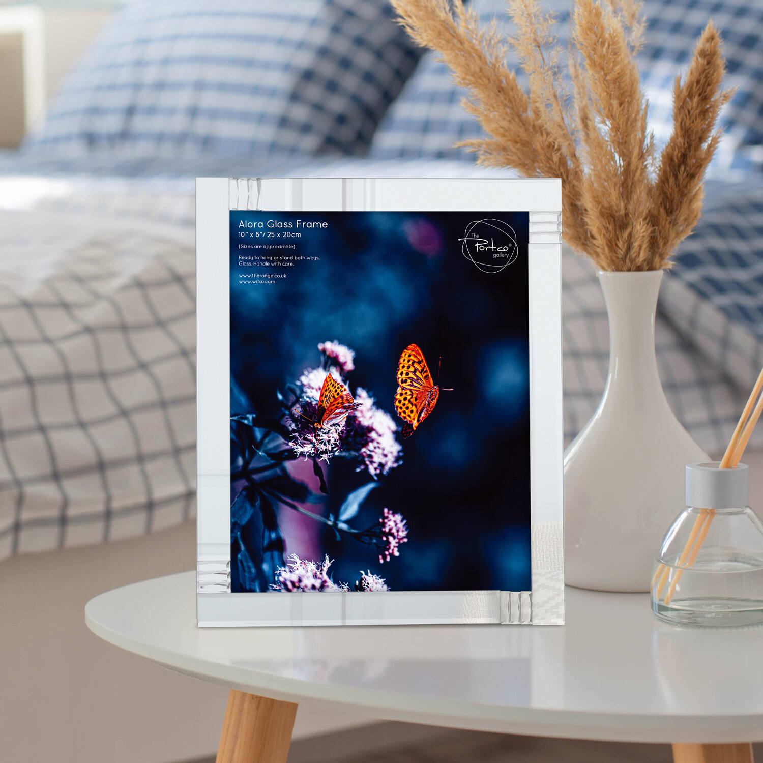 Alora Glass Frame - Silver / 10 x 8 inch Image 4