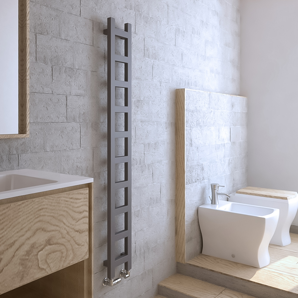 Terma Easy 1071 BTU Sparkling Gravel Electric Heated Towel Rail 1600 x 200mm Image 4