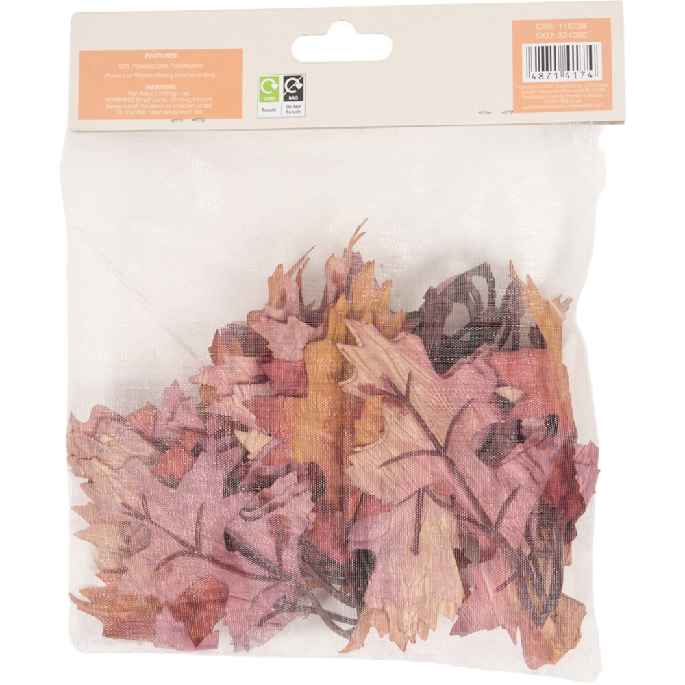 Pack of 18 Wired Autumn Leaves Image 4