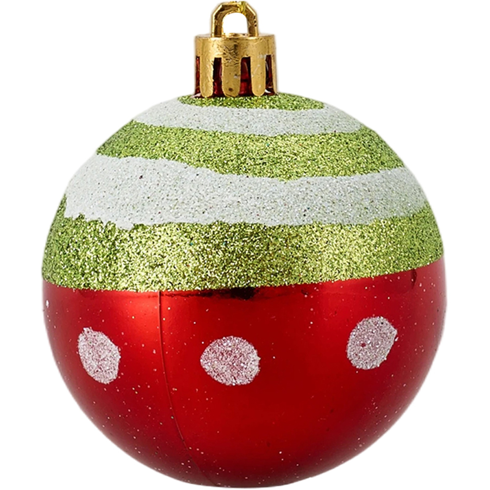 Living and Home 70 Piece Christmas Ornament Set with Storage Box Image 6