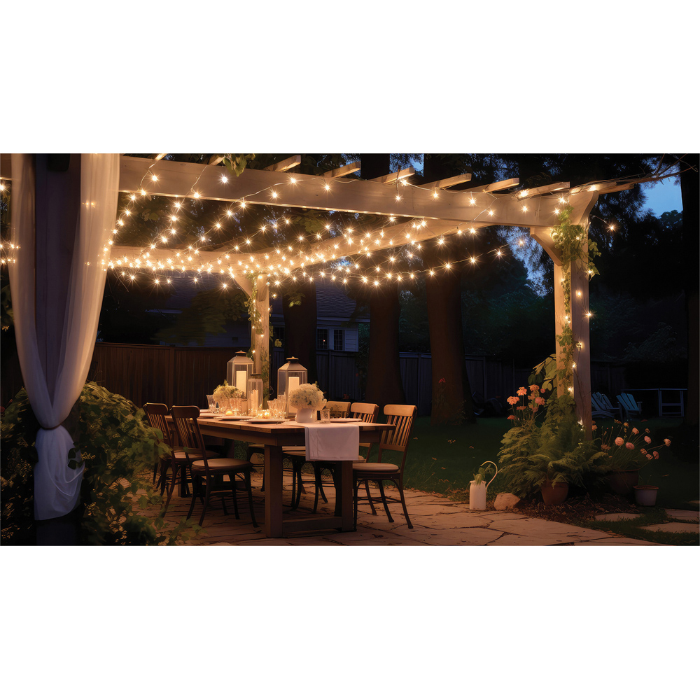 Eagle Connect Warm White LED White String Light 95m Image 5