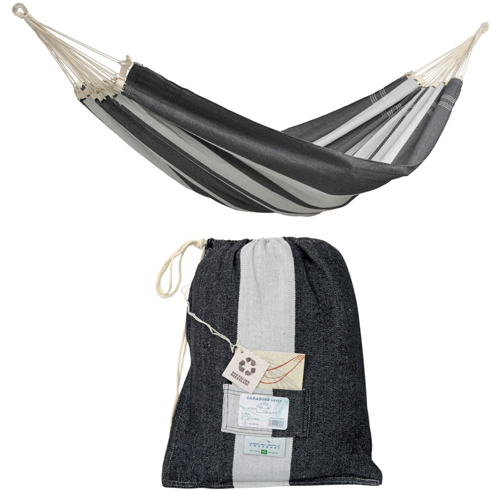 Amazonas Paradiso Silver Premium Traditional Cotton Garden Hammock Only XXL Image 2