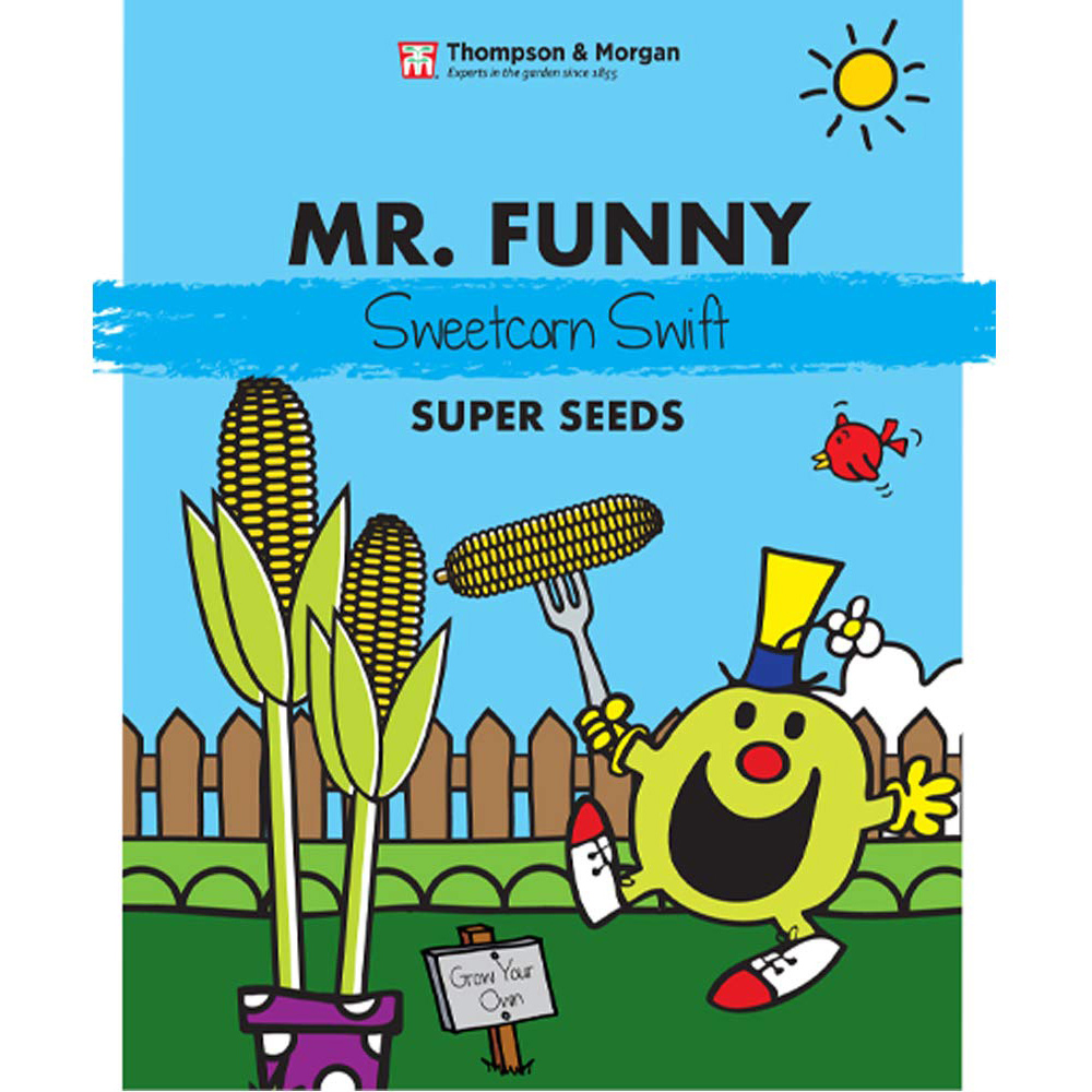 Thompson & Morgan Mr Men Little Miss Mr Funny Sweetcorn Swift Seeds Image 2