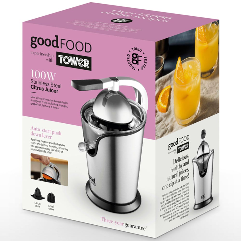 Good Food GF12016 Stainless Steel Citrus Juicer Image 8