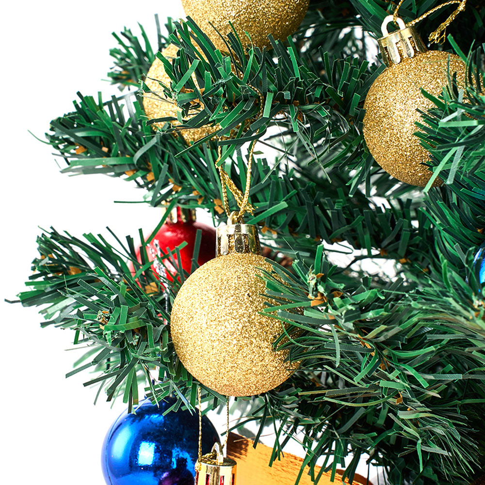 Living and Home Baubles Pinecones and Golden Base Mini Artificial Christmas Tree 1.7ft Image 3