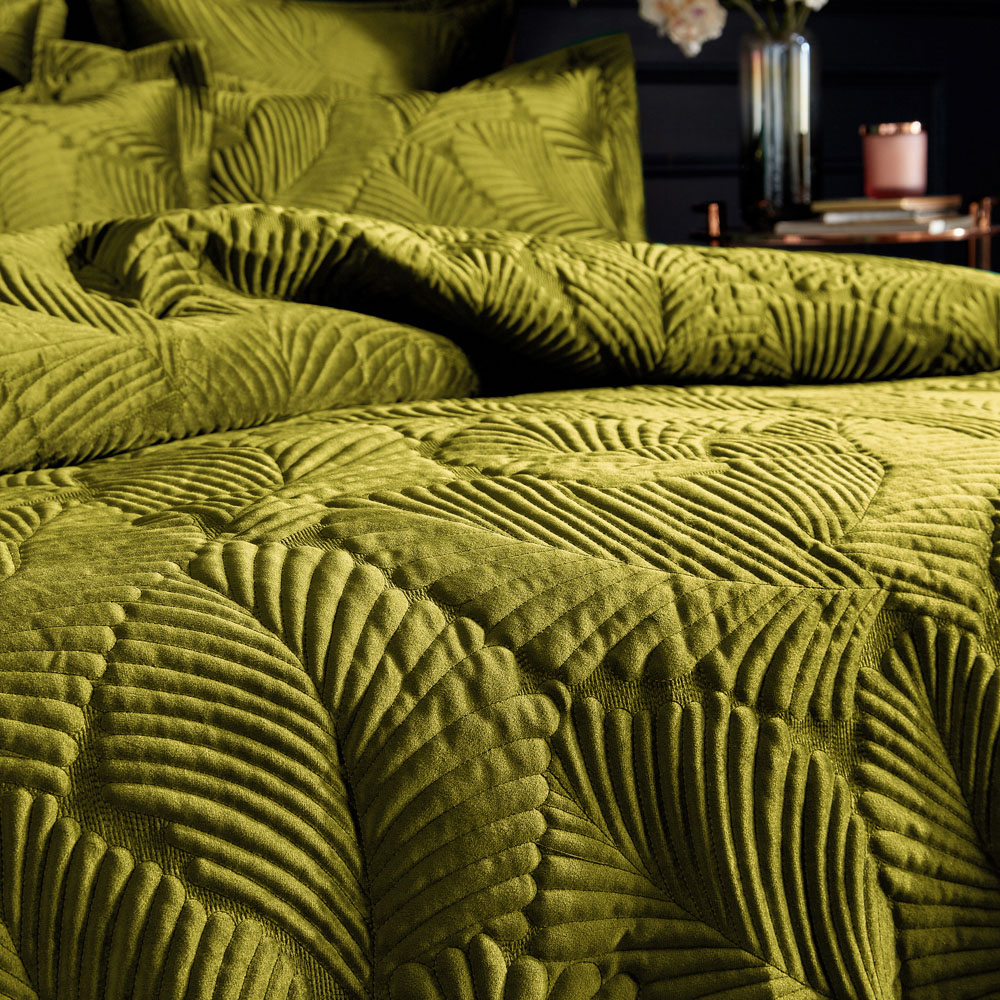Paoletti Palmeria Single Moss Duvet Set Image 2
