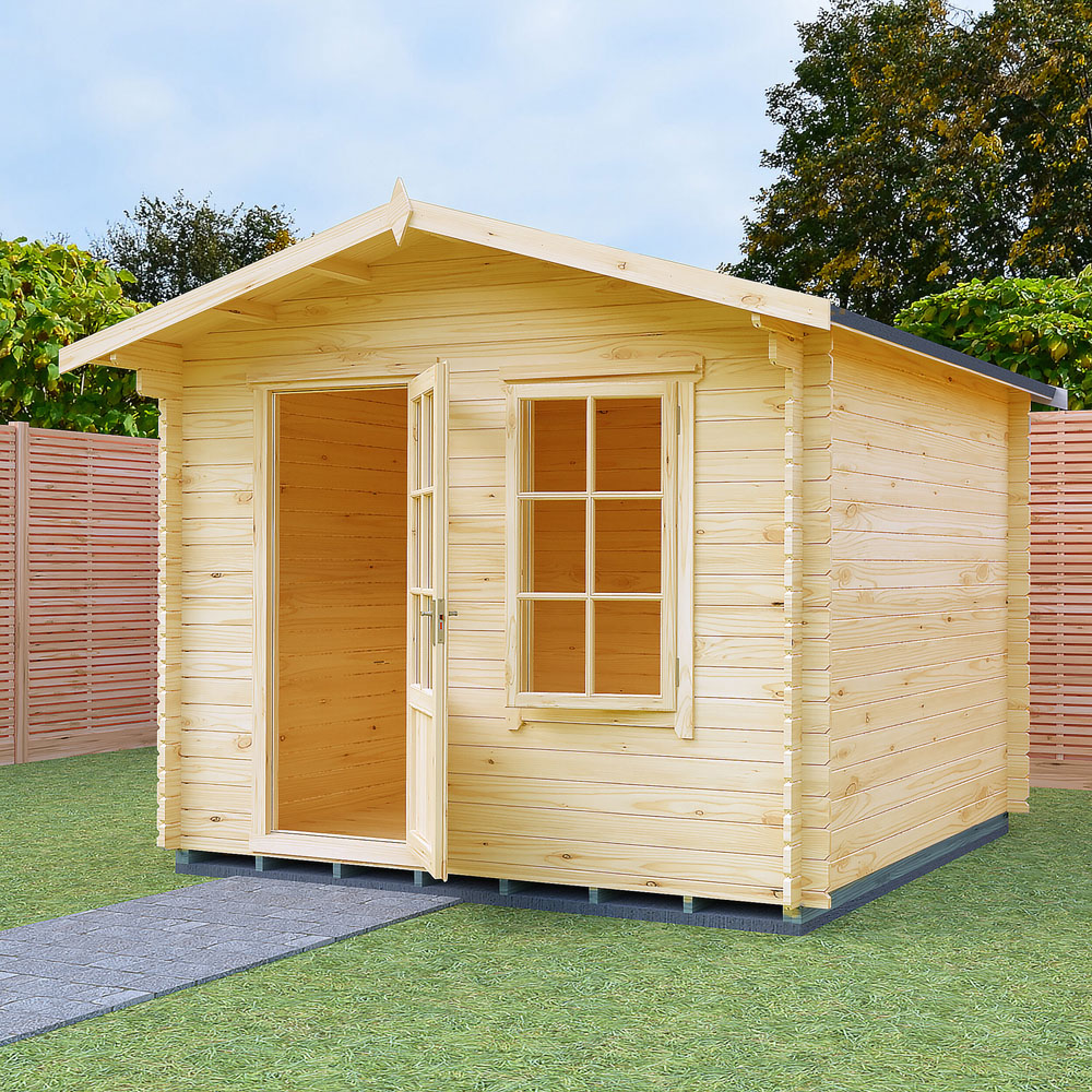 Shire Bucknells 10 x 10ft Pressure Treated Log Cabin Image 2